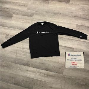 Black Champion Crewneck